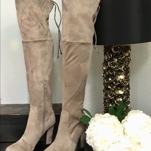 NEW UNISA SAROMI OVER THE KNEE BOOT tan sz10